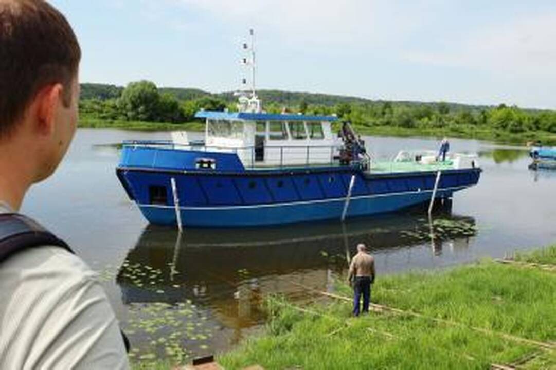 Kuršių mariose kelius laivams žymės kauniečių statytas „Vytautas“