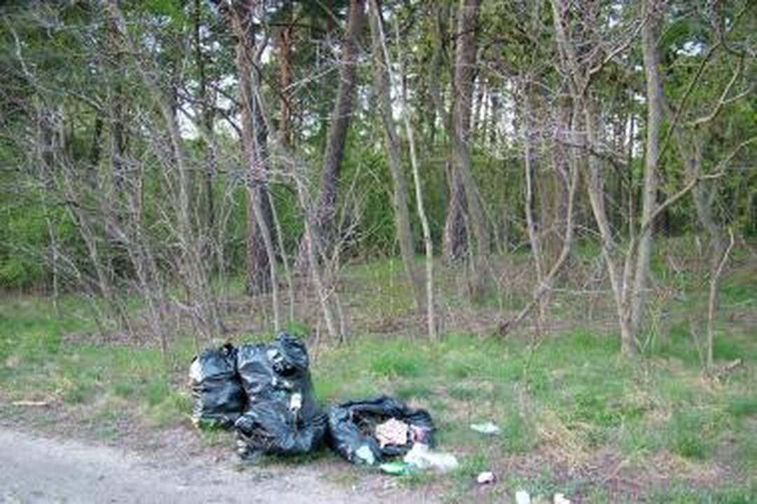 Šiukšles surinko, bet neišvežė