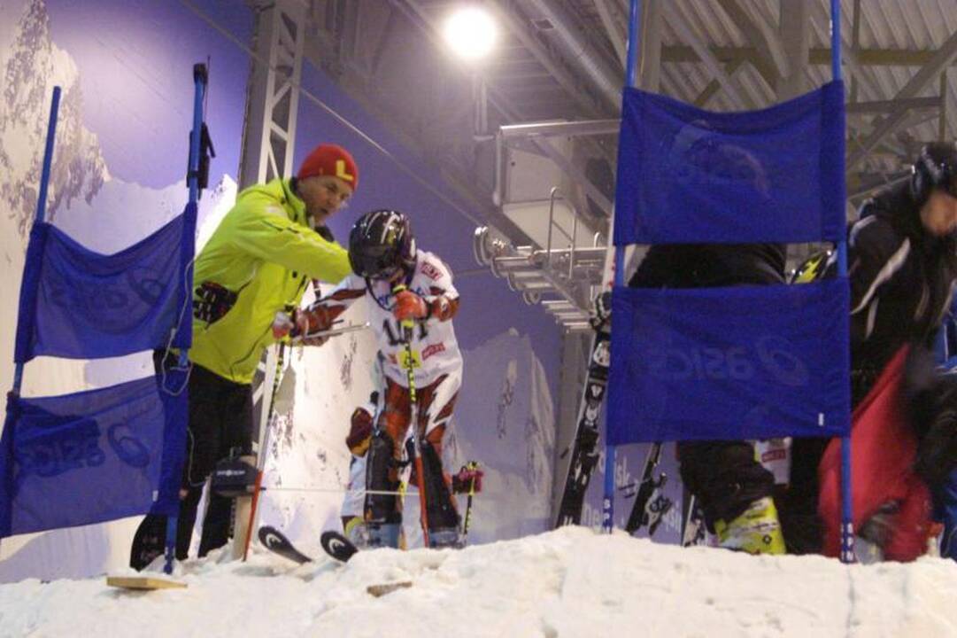 Kalnų slidininkai išmėgino jėgas Druskininkuose 