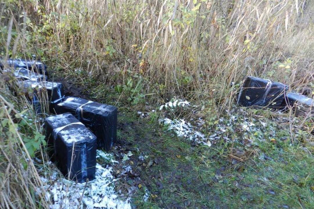 Čepkelių rezervate aptikti du kontrabandinių cigarečių kroviniai
