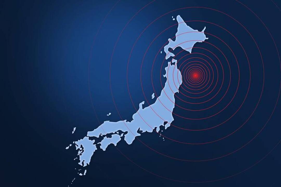 Japonijoje užregistruotas stiprus žemės drebėjimas