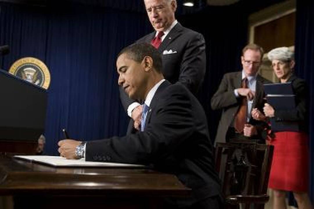 B.Obamos pergalė Senate
