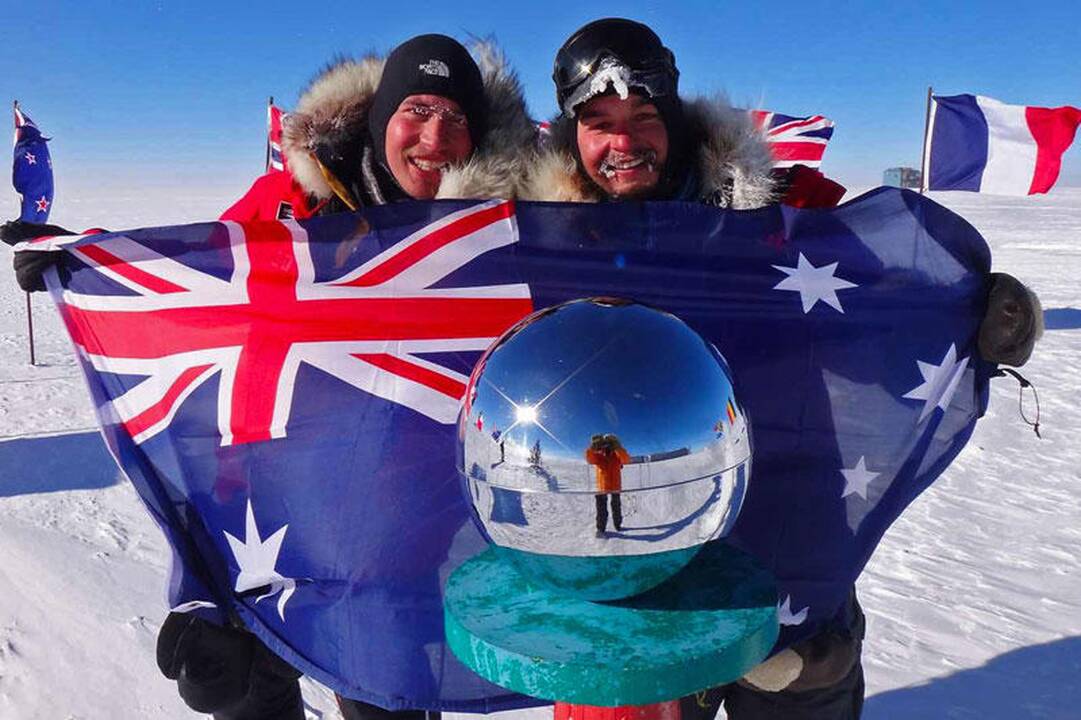 Australai pasiekė savarankiškos kelionės Antarktyje rekordą