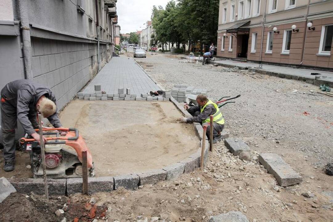 Grindinio akmenis į J.Janonio gatvę parveš penktadienį