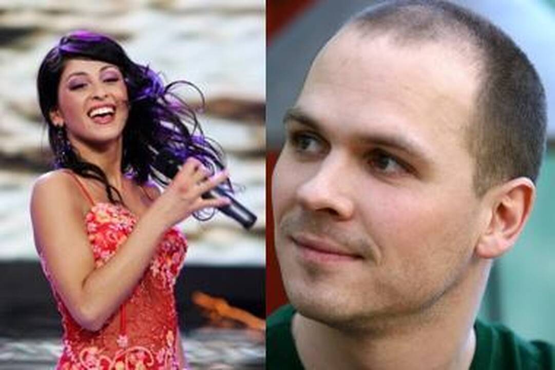 Audrius Bružas ir Šorena Džaniašvili sumainys žiedus