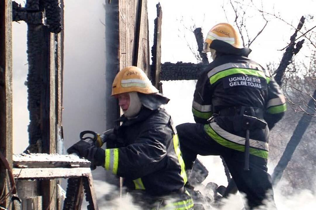 Švenčionių rajone po gaisro rastas negyvas vyras