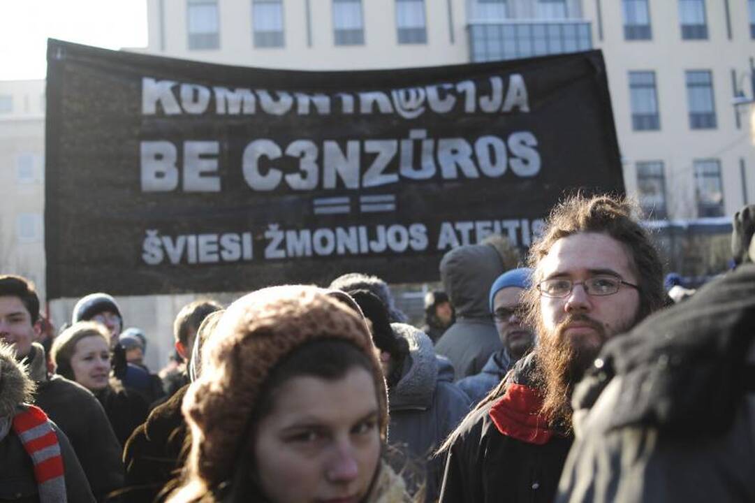 Protestuojančius prieš ACTA palaiko sostinės meras A.Zuokas