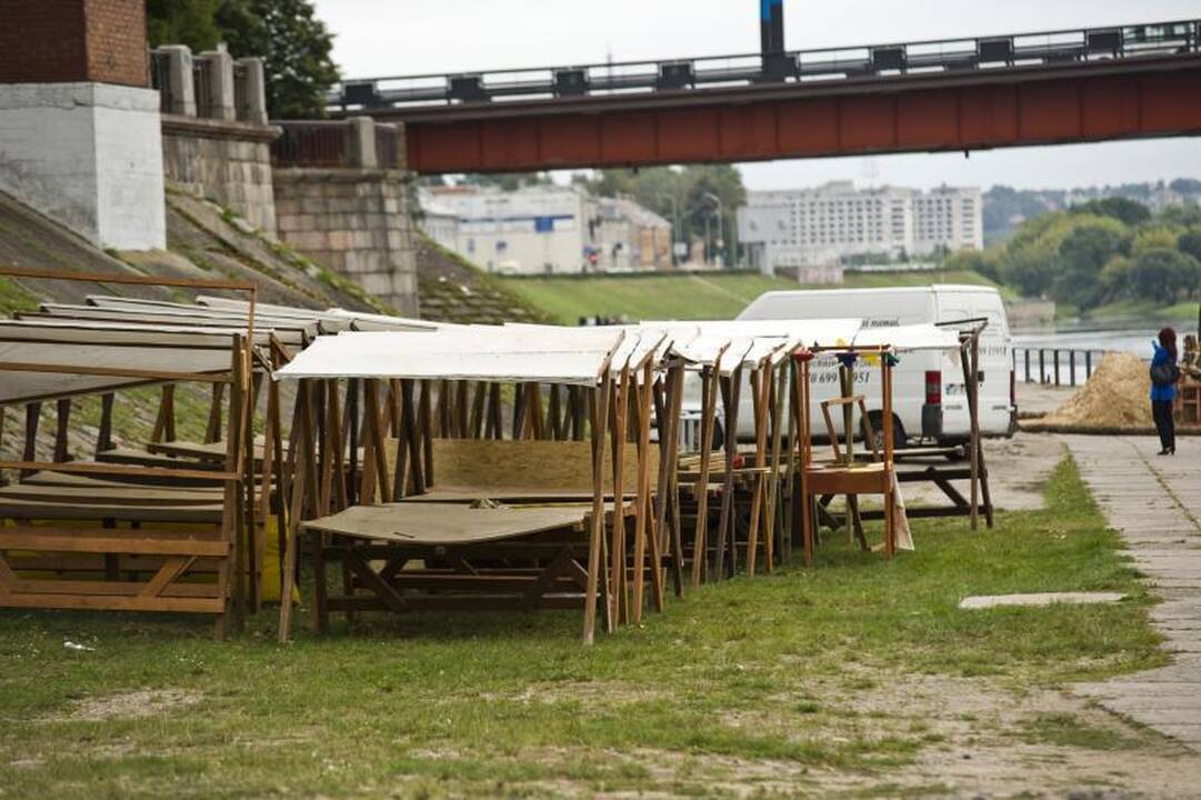 Hanzos šventė artėja: krantinėje kyla įspūdinga smėlio skulptūra