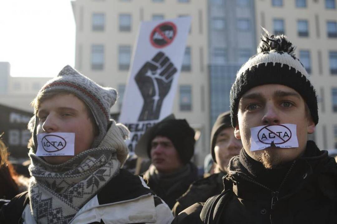 Protestuojančius prieš ACTA palaiko sostinės meras A.Zuokas