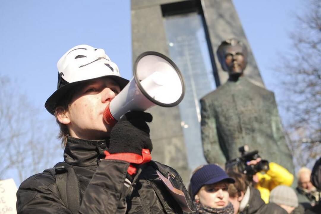 Protestuojančius prieš ACTA palaiko sostinės meras A.Zuokas