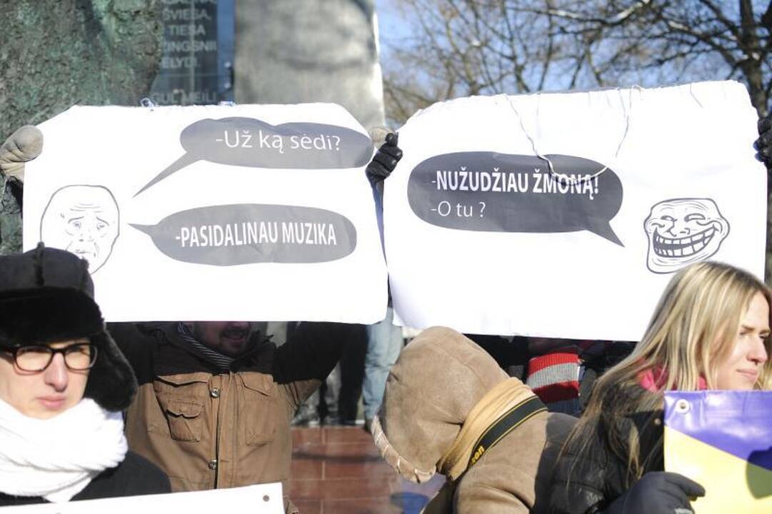 Protestuojančius prieš ACTA palaiko sostinės meras A.Zuokas