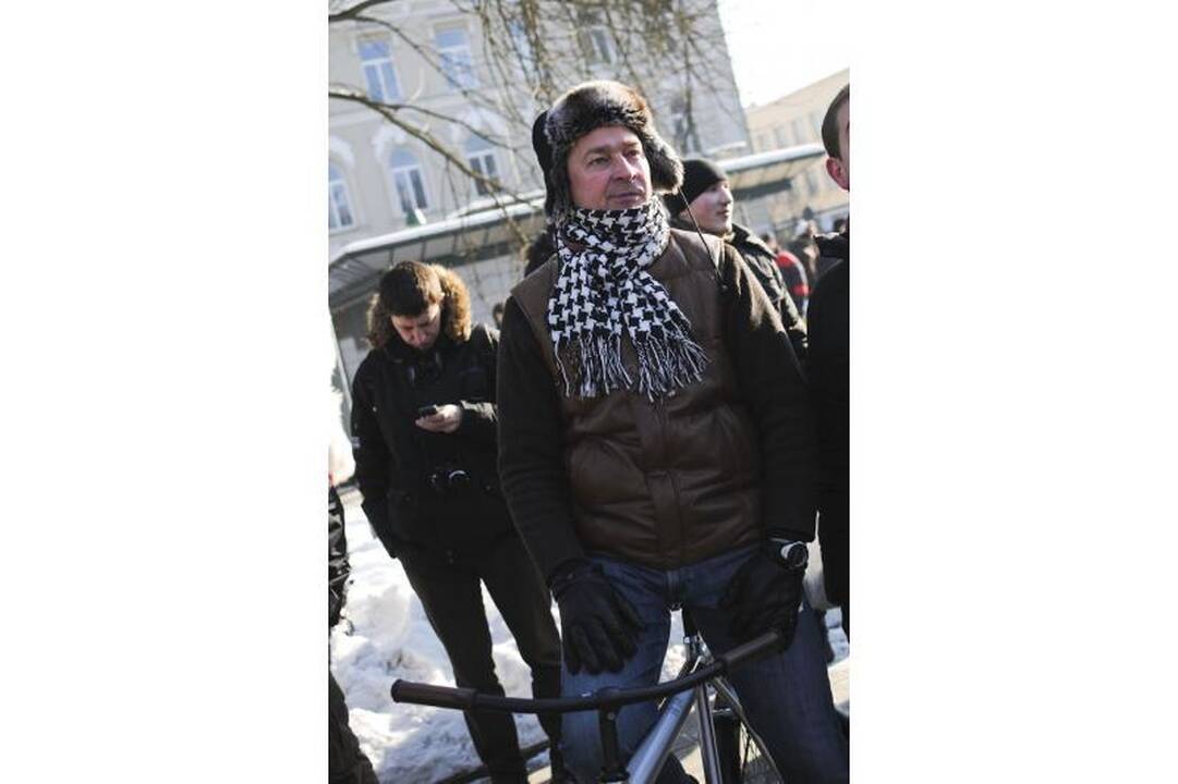 Protestuojančius prieš ACTA palaiko sostinės meras A.Zuokas