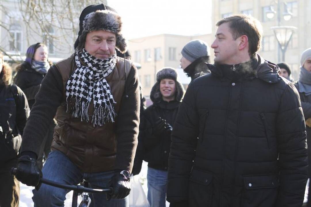 Protestuojančius prieš ACTA palaiko sostinės meras A.Zuokas