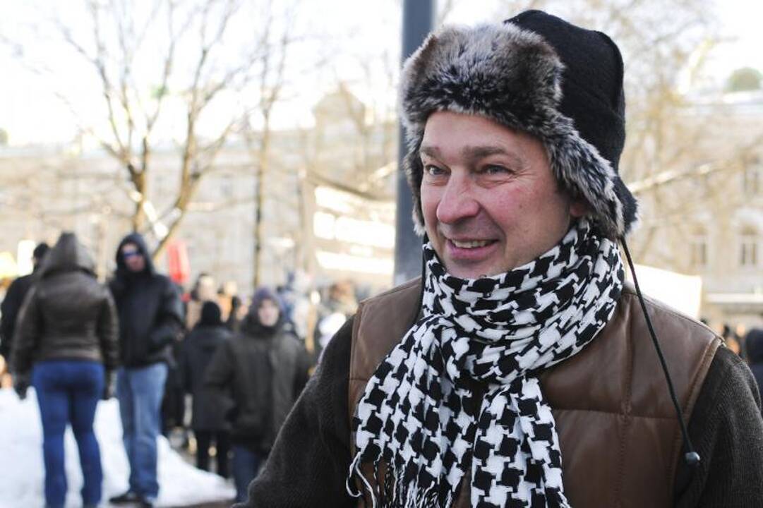 Protestuojančius prieš ACTA palaiko sostinės meras A.Zuokas