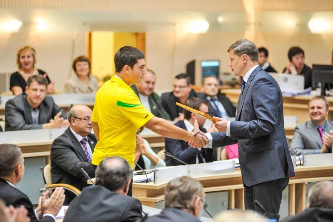 Kauniečiams Pietų Korėjoje teko rungtis ir pliaupiant liūčiai