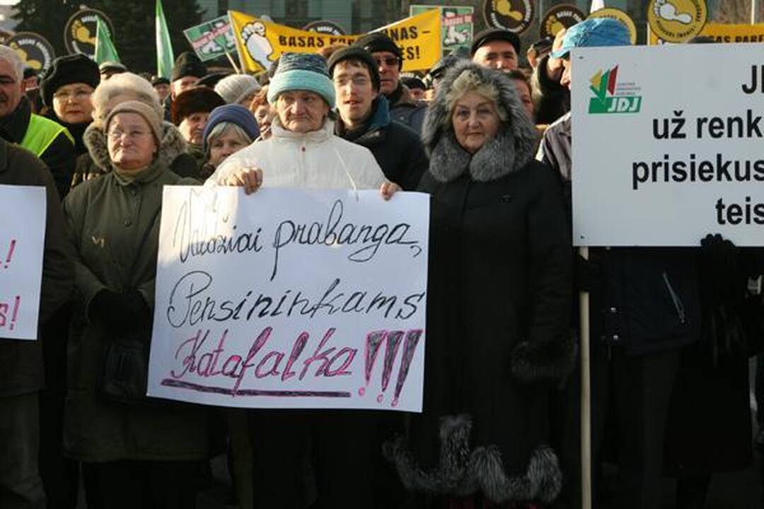 Prieš oligarchus mitingavo keli šimtai žmonių (papildyta)