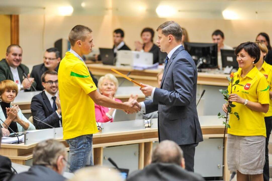 Kauniečiams Pietų Korėjoje teko rungtis ir pliaupiant liūčiai