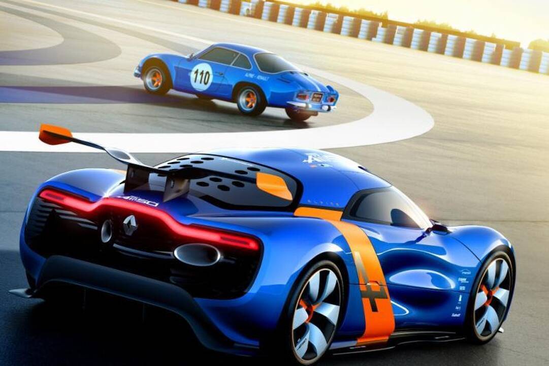„Alpine A110“ penkiasdešimtmečiui „Renault“ sukūrė koncepcinį modelį