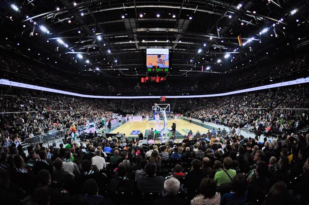 Pirmosiose rungtynėse naujoje arenoje „Žalgiris“ iškovojo pergalę