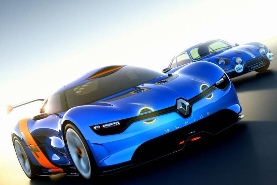 „Alpine A110“ penkiasdešimtmečiui „Renault“ sukūrė koncepcinį modelį