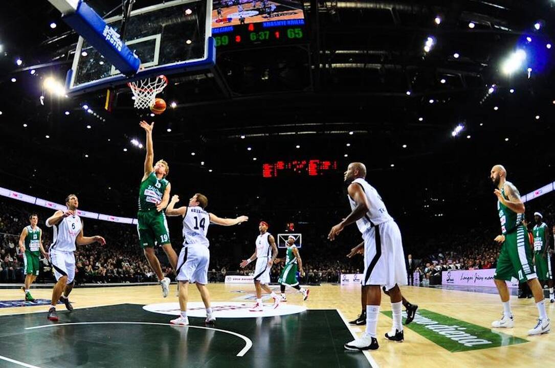 Pirmosiose rungtynėse naujoje arenoje „Žalgiris“ iškovojo pergalę