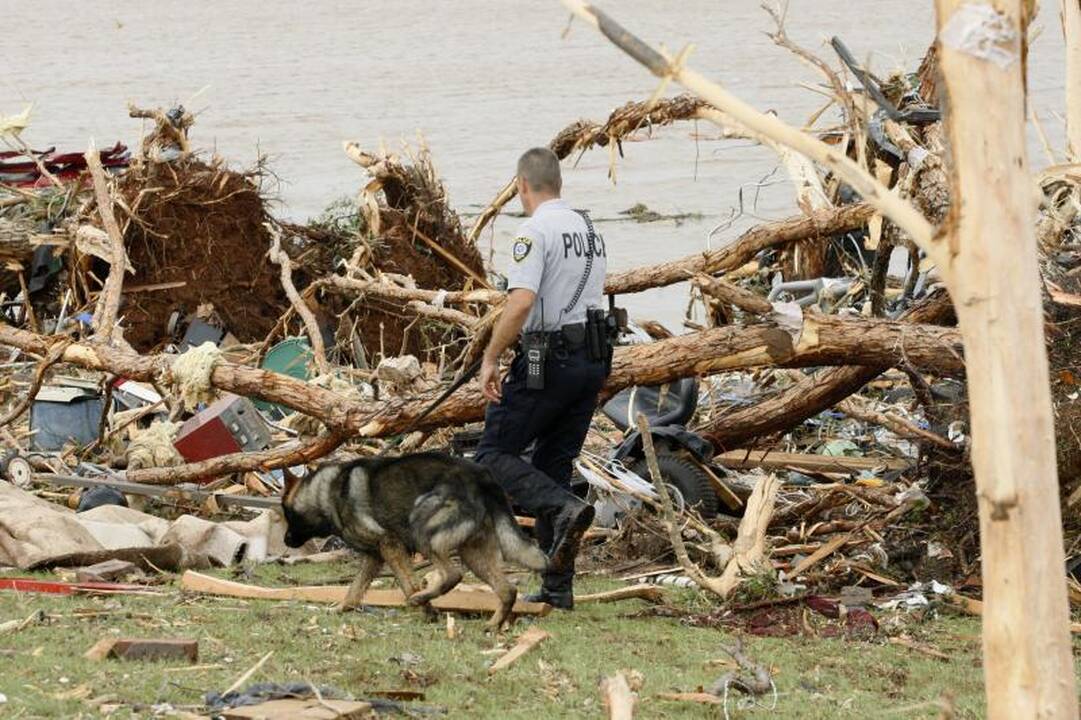 Oklahomoje ir Kanzase tornadai ir audros nusinešė septynias gyvybes