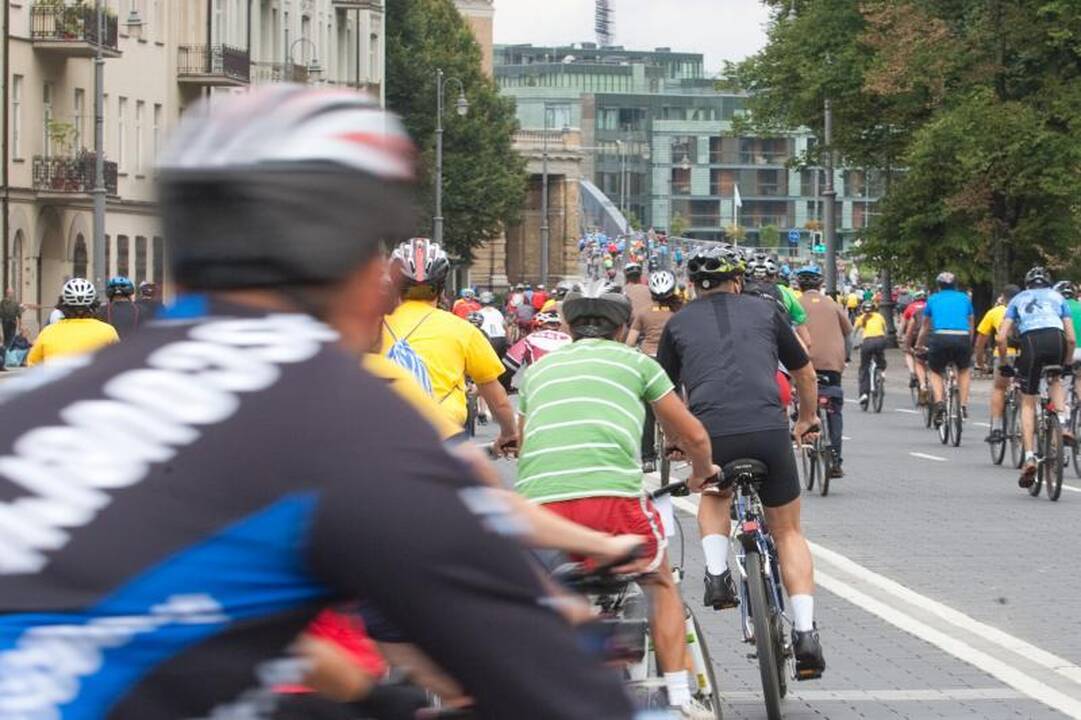 Sekmadienį Vilnius atiduotas dviratininkams