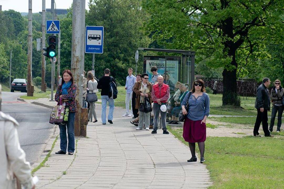 Vilniuje valandą buvo paralyžiuotas troleibusų eismas