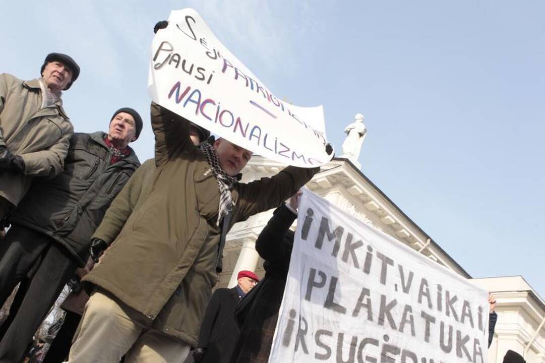 Uždraustoje eisenoje Vilniuje - tūkstančiai nacionalistų