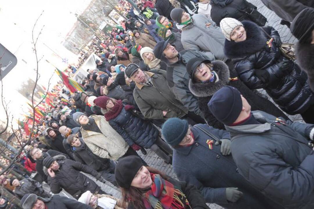 Uždraustoje eisenoje Vilniuje - tūkstančiai nacionalistų