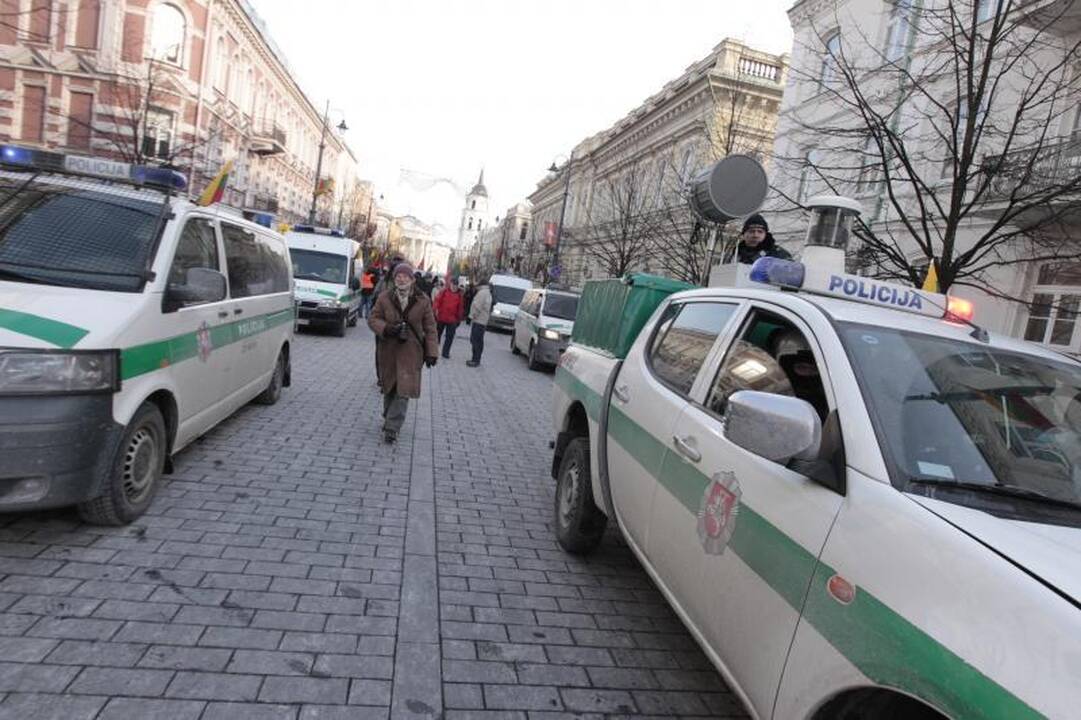 Uždraustoje eisenoje Vilniuje - tūkstančiai nacionalistų