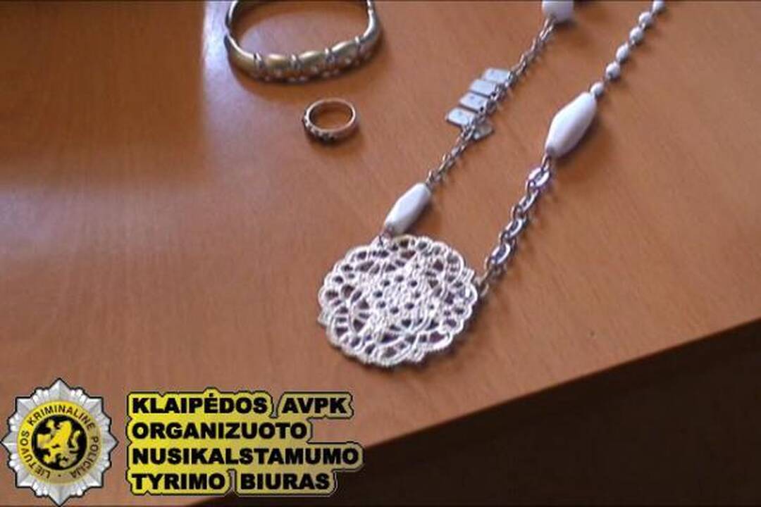 Klaipėdoje išaiškinta papuošalų vagių grupė