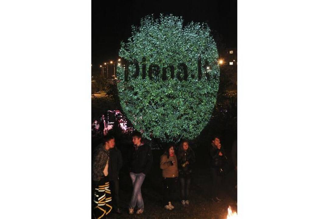 Pilaitę apšvietė menininkų instaliacijos