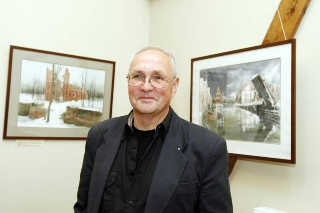Akvarelėse spindi brangus Donelaičio kraštas