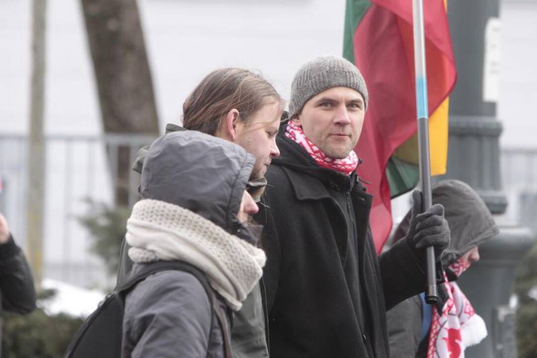 Uždraustoje eisenoje Vilniuje - tūkstančiai nacionalistų