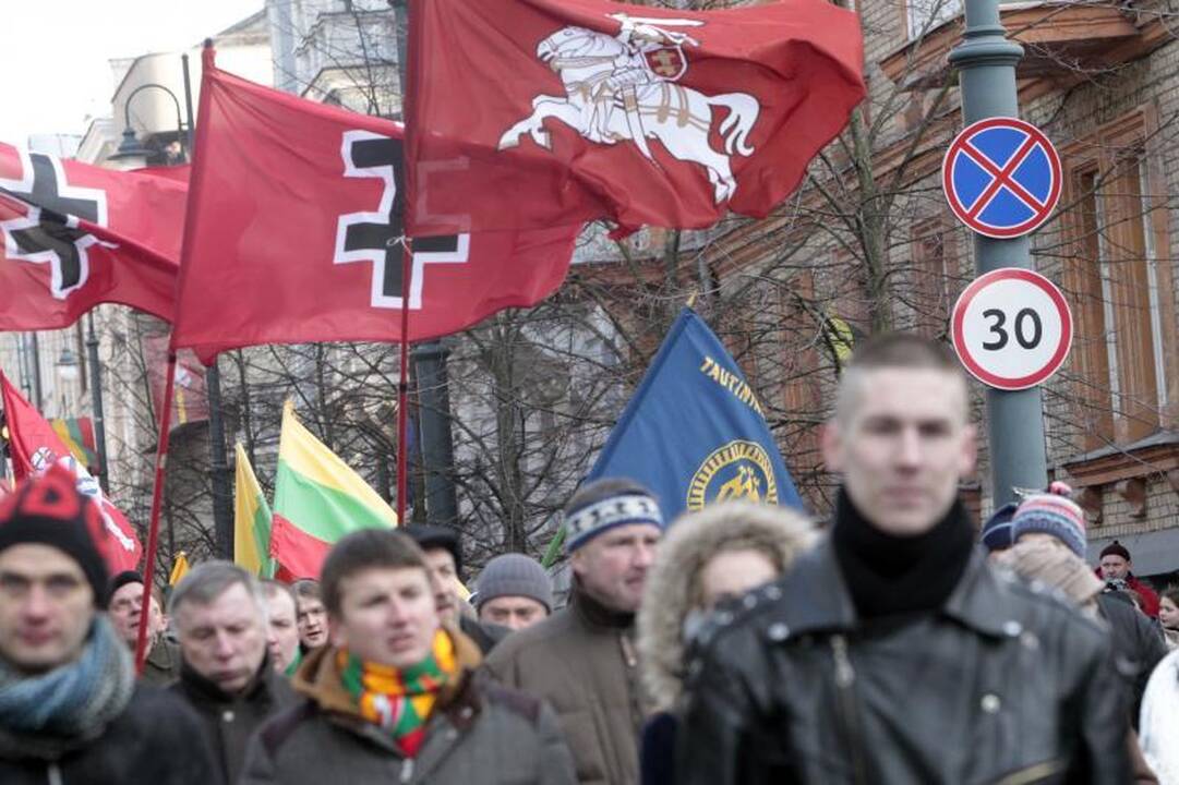 Uždraustoje eisenoje Vilniuje - tūkstančiai nacionalistų