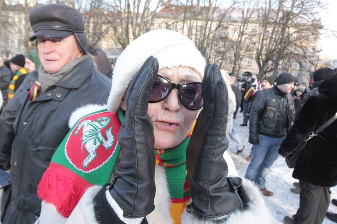 Uždraustoje eisenoje Vilniuje - tūkstančiai nacionalistų