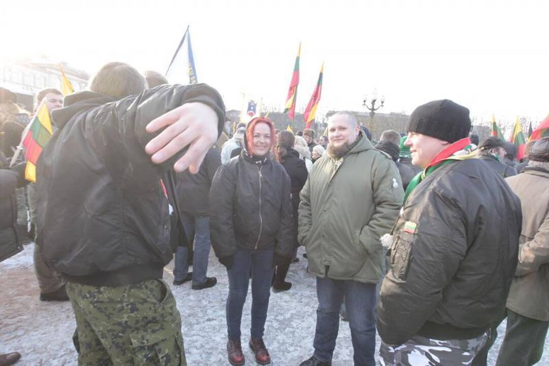 Uždraustoje eisenoje Vilniuje - tūkstančiai nacionalistų