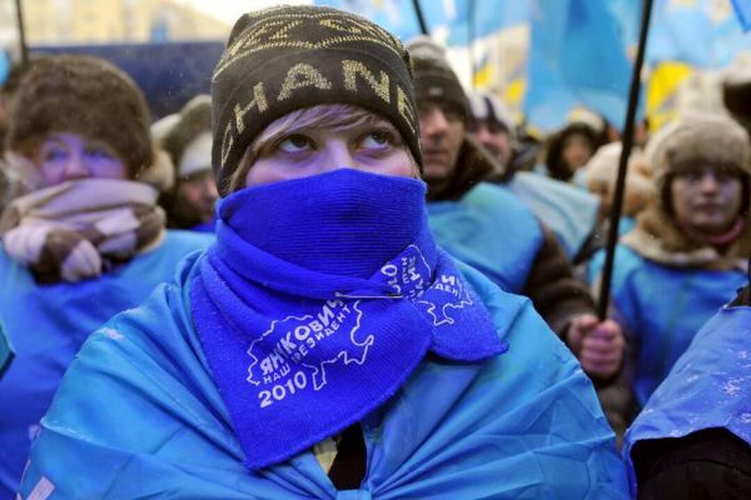 Rinkimai Ukrainoje: Kijevas nusidažė mėlynai (papildyta 15.57 val.)