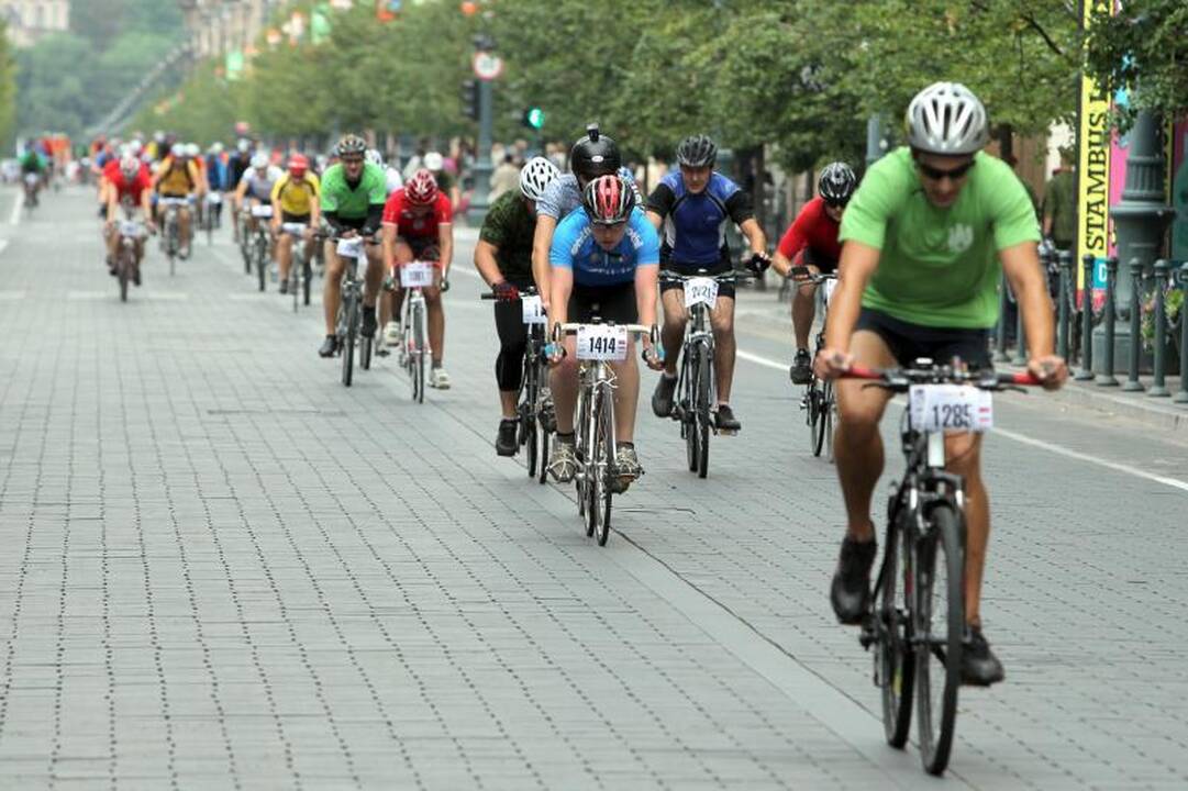 Sekmadienį Vilnius atiduotas dviratininkams