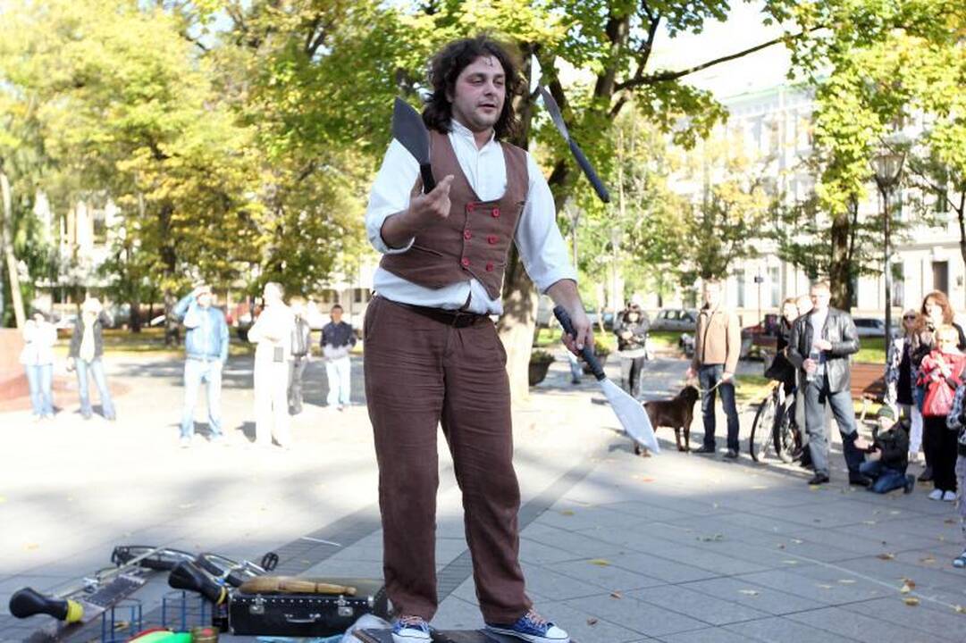Gatvės teatrų festivalyje netrūksta linksmybių