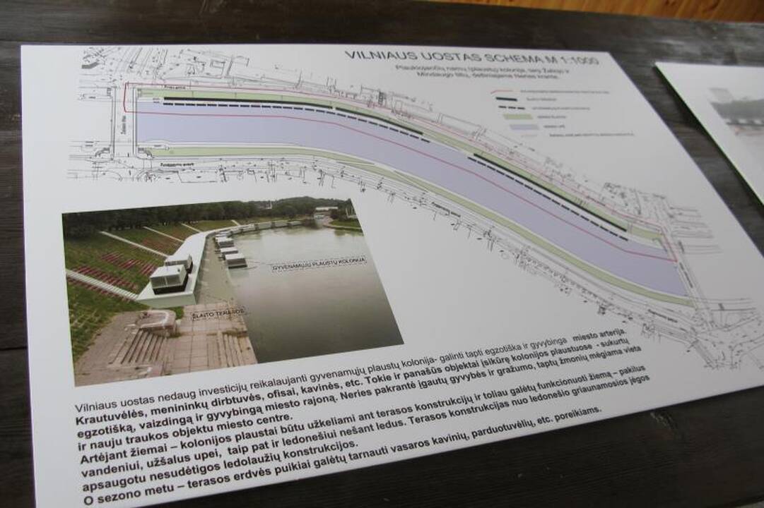 Vilniečiams siūloma apsigyventi ant vandens