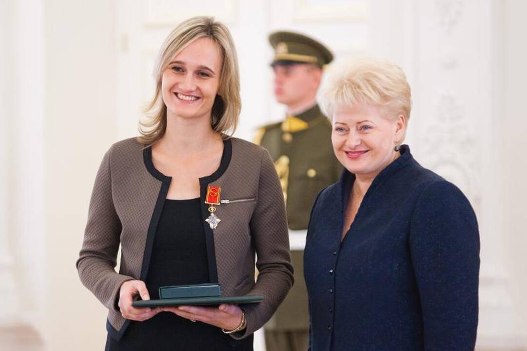 Prezidentė D.Grybauskaitė pagerbė šalies sportininkus