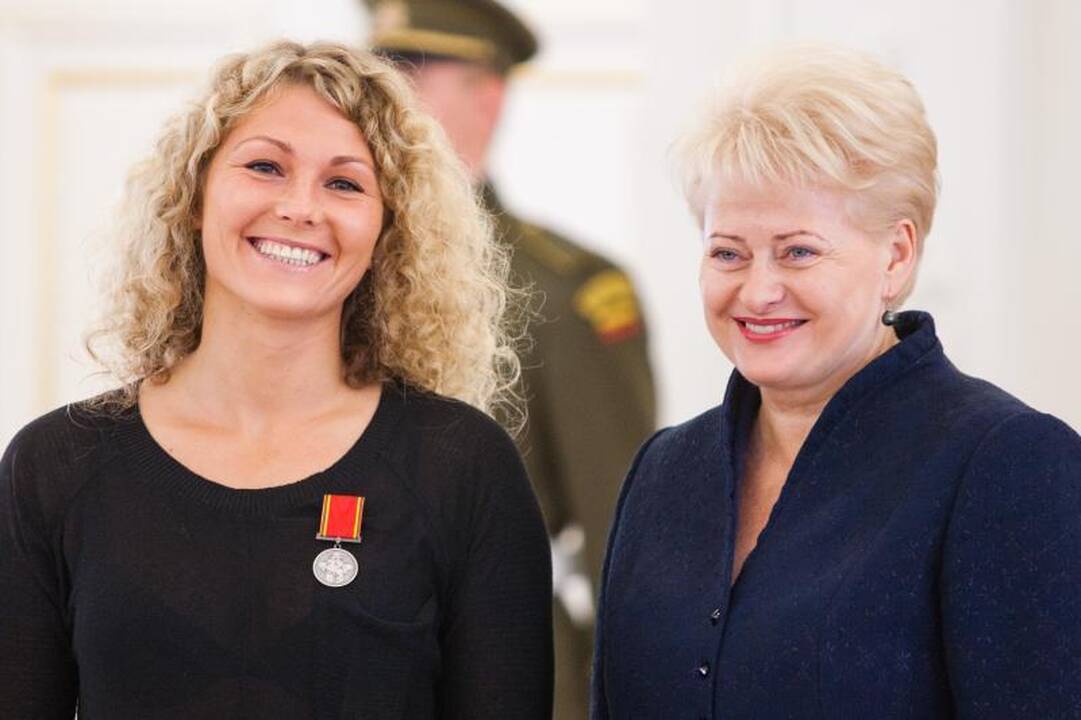 Prezidentė D.Grybauskaitė pagerbė šalies sportininkus