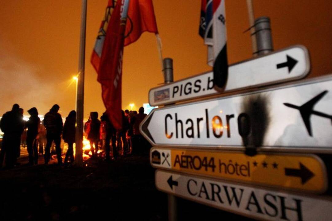 Belgiją paralyžiavo visuotinis streikas 