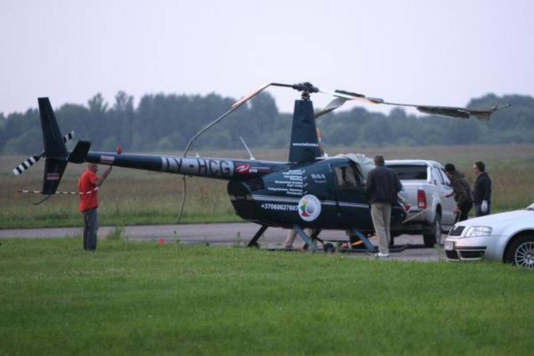 Avariją patyrė J.Borisovo pilotuojamas sraigtasparnis (papildyta)