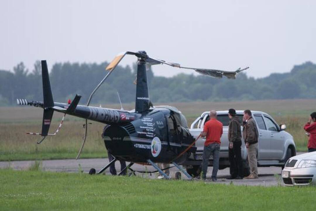 Avariją patyrė J.Borisovo pilotuojamas sraigtasparnis (papildyta)