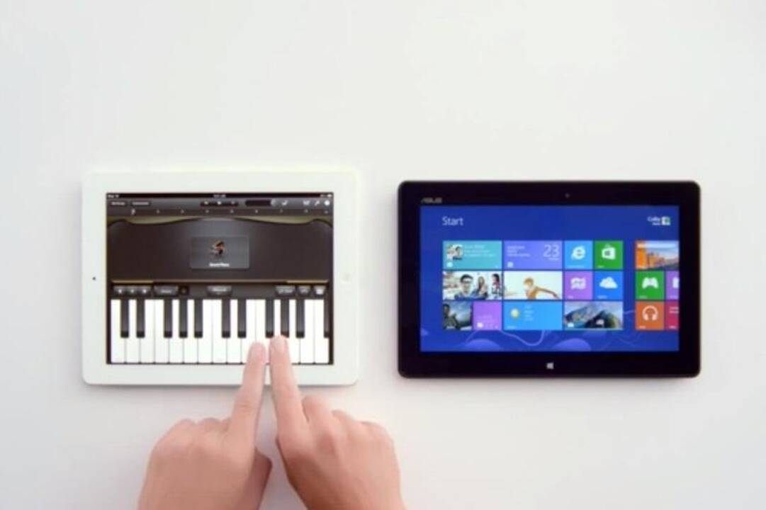 Iš „Apple“ produktų reklamose tyčiojasi ir „Microsoft“