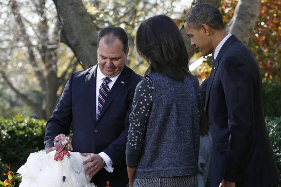 B.Obama prieš Padėkos dieną suteikė malonę dviem kalakutams