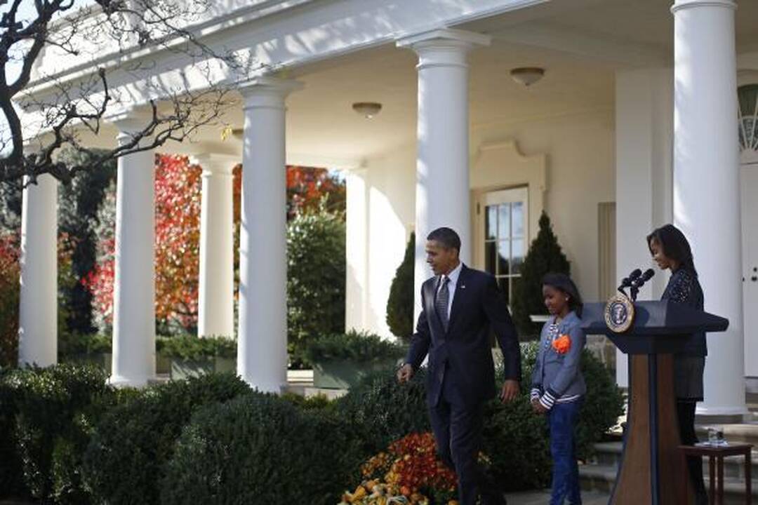 B.Obama prieš Padėkos dieną suteikė malonę dviem kalakutams